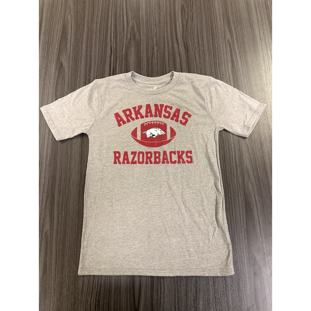 New Arkansas Razorbacks Shirt Boys Medium (10-12) T-shirt Gray Outerstuff NCAA